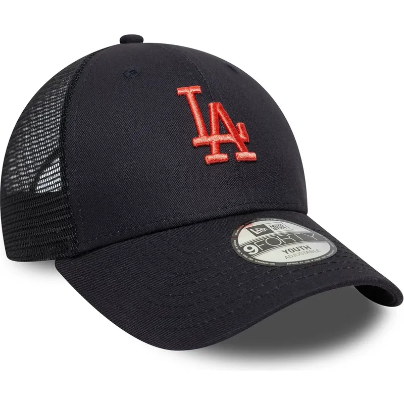 granatowa-regulowana-czapka-trucker-dla-chlopca-z-czerwonym-logo-9forty-homefield-los-angeles-dodgers-mlb-new-era