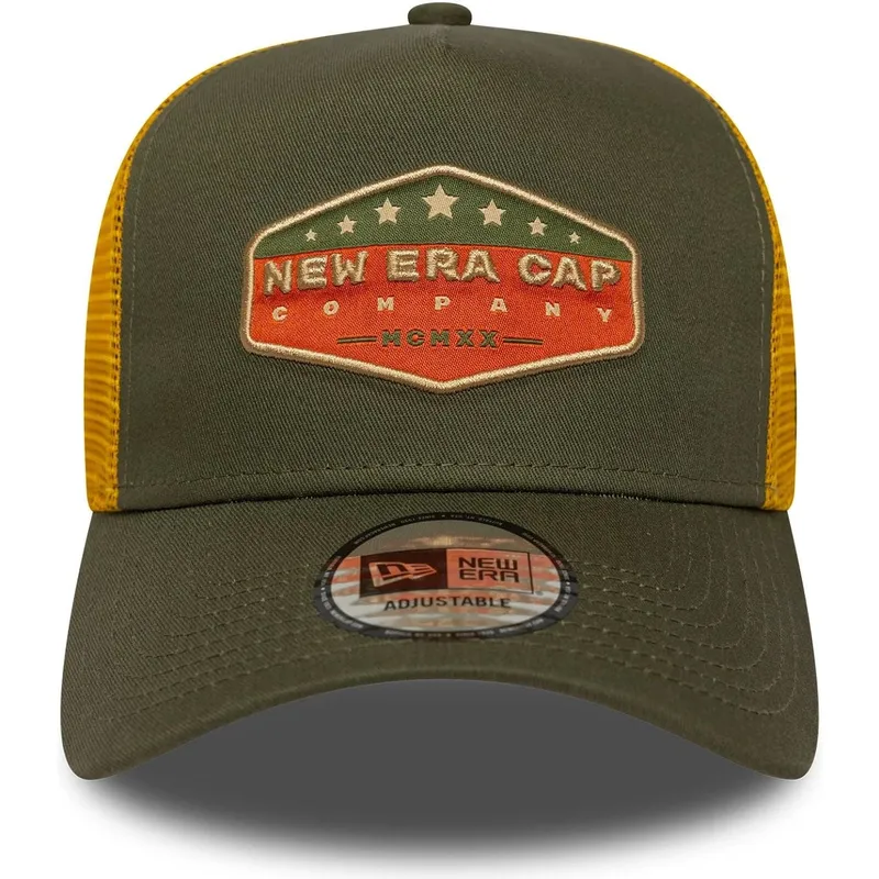 czapka-trucker-zielono-zolta-a-frame-cotton-patch-new-era