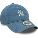 niebieska-regulowana-czapka-z-daszkiem-9twenty-denim-new-york-yankees-mlb-new-era