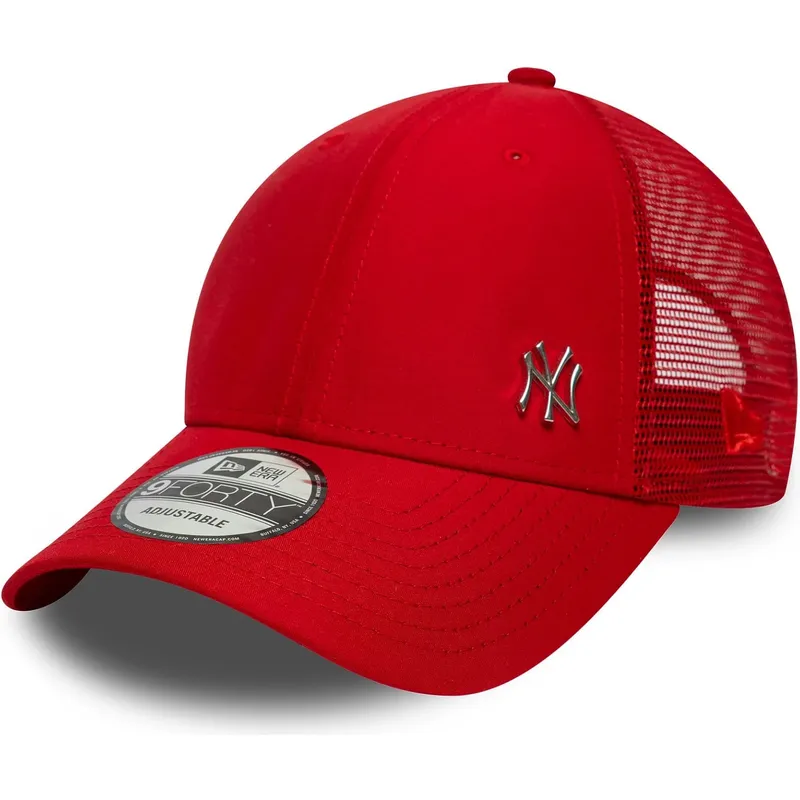 czerwona-regulowana-czapka-trucker-9forty-flawless-new-york-yankees-mlb-od-new-era