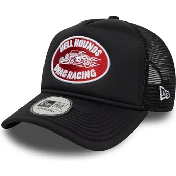 Czarna czapka trucker A Frame z naszywką graficzną New Era