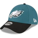 zielono-czarna-zakrzywiona-czapka-regulowana-dla-dzieci-9forty-the-league-philadelphia-eagles-nfl-od-new-era