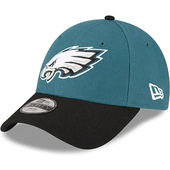 Zielono-czarna zakrzywiona czapka regulowana dla dzieci 9FORTY The League Philadelphia Eagles NFL od New Era