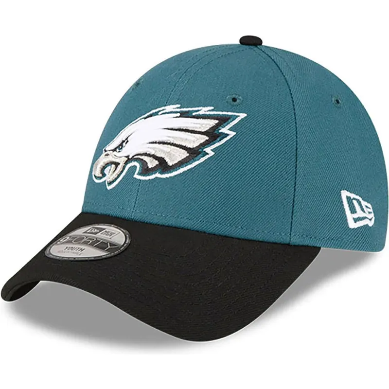 zielono-czarna-regulowana-czapka-z-daszkiem-dla-chlopca-9forty-the-league-philadelphia-eagles-nfl-new-era