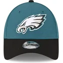 zielono-czarna-zakrzywiona-czapka-regulowana-dla-dzieci-9forty-the-league-philadelphia-eagles-nfl-od-new-era