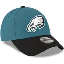 zielono-czarna-zakrzywiona-czapka-regulowana-dla-dzieci-9forty-the-league-philadelphia-eagles-nfl-od-new-era