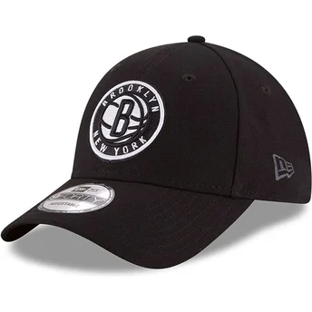 Czarna zakrzywiona regulowana czapka dziecięca 9FORTY The League Brooklyn Nets NBA od New Era