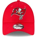 czerwona-zakrzywiona-regulowana-czapka-dziecieca-9forty-the-league-tampa-bay-buccaneers-nfl-od-new-era