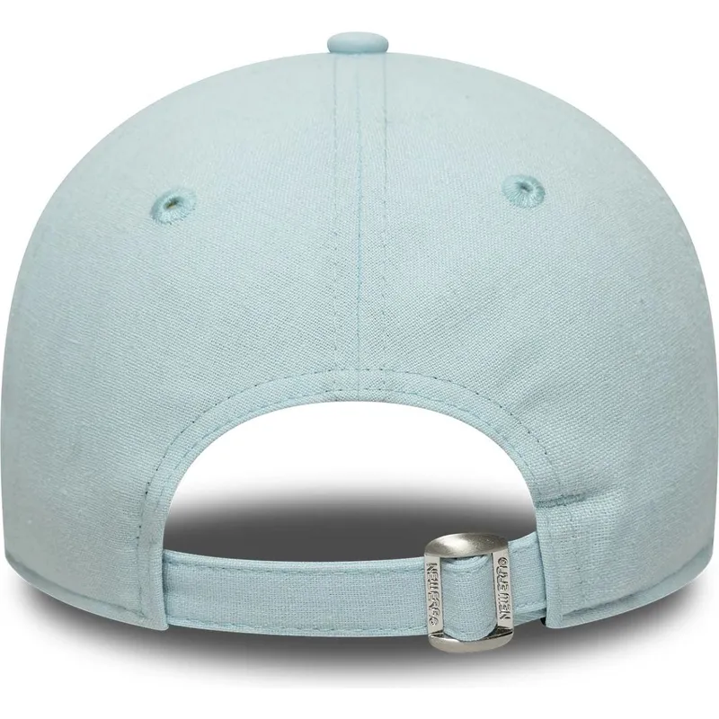 niebieska-regulowana-czapka-z-zakrzywionym-daszkiem-z-granatowym-logo-9twenty-linen-los-angeles-dodgers-mlb-od-new-era