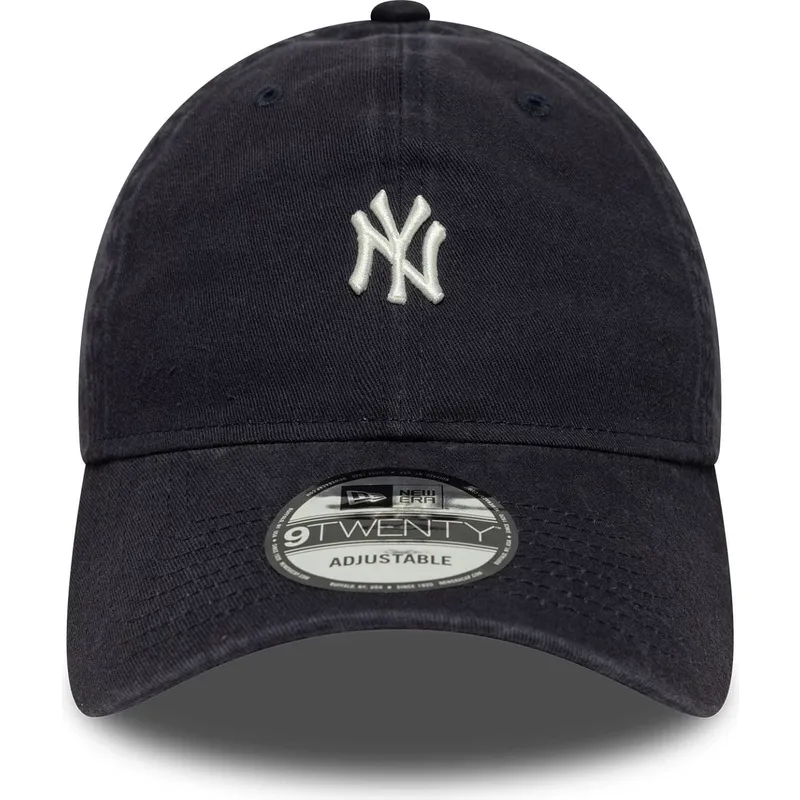 granatowa-zakrzywiona-czapka-regulowana-9twenty-mini-logo-washed-new-york-yankees-mlb-new-era