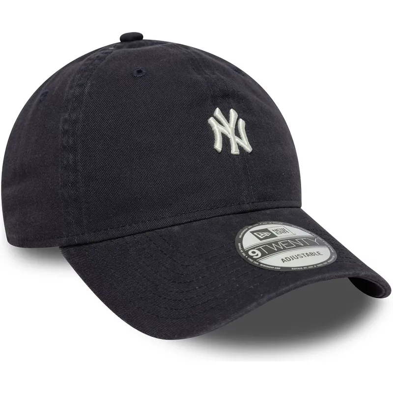 granatowa-zakrzywiona-czapka-regulowana-9twenty-mini-logo-washed-new-york-yankees-mlb-new-era