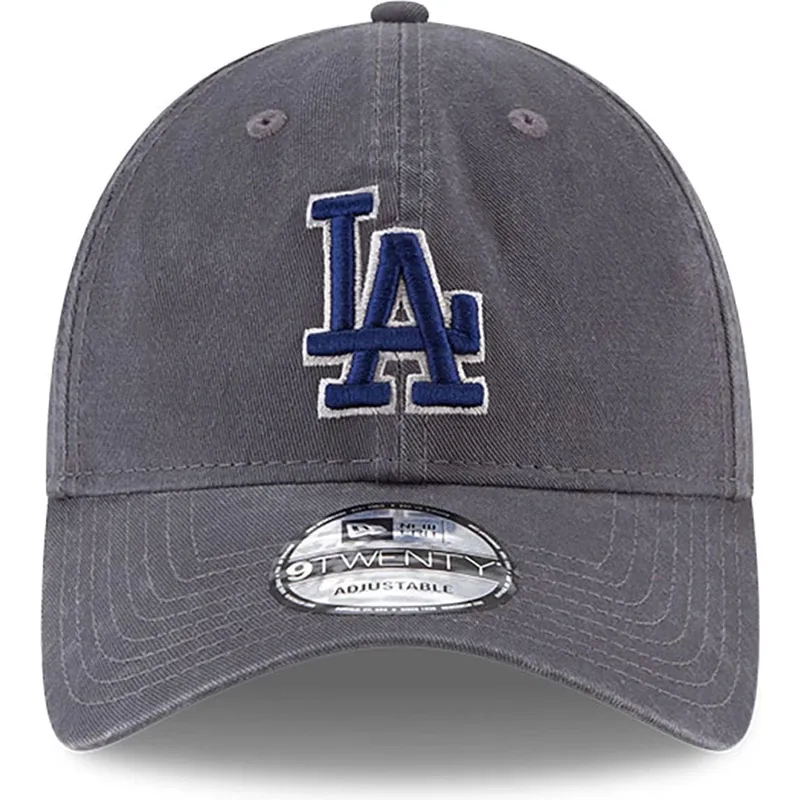 szara-regulowana-czapka-z-zakrzywionym-daszkiem-z-niebieskim-logo-9twenty-core-classic-los-angeles-dodgers-mlb-new-era
