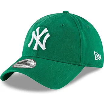 Zielona regulowana czapka z zakrzywionym daszkiem 9TWENTY Core Classic New York Yankees MLB New Era