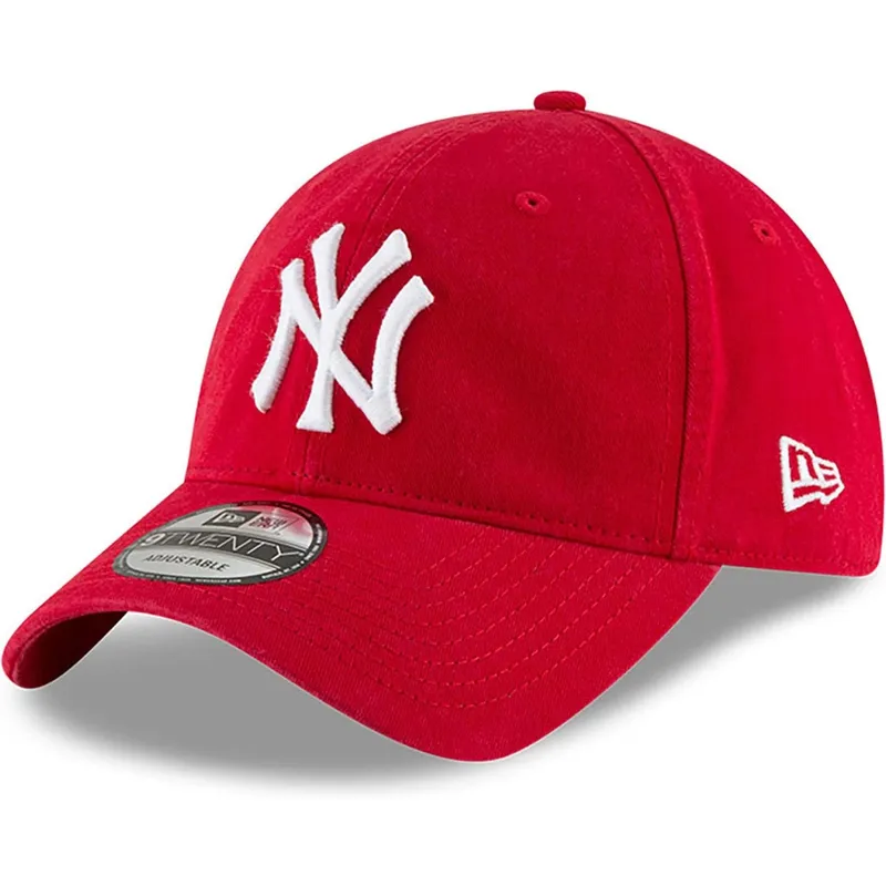 czerwona-regulowana-czapka-z-zakrzywionym-daszkiem-9twenty-core-classic-new-york-yankees-mlb-new-era