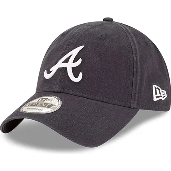Regulowana granatowa czapka z zakrzywionym daszkiem 9TWENTY Core Classic Atlanta Braves MLB od New Era
