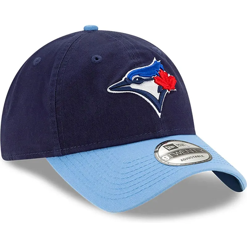 granatowa-zakrzywiona-czapka-z-regulacja-9twenty-core-classic-toronto-blue-jays-mlb-new-era