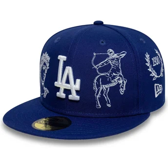 Czapki płaska niebieski dopasowany 59FIFTY Mythical Los Angeles Dodgers MLB New Era