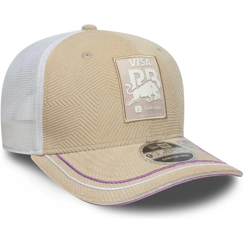 czapka-trucker-bezowa-9seventy-stretch-snap-monaco-race-special-racing-bulls-f1-team-formula-1-new-era