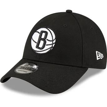 Czarna zakrzywiona regulowana czapka 9FORTY The League Brooklyn Nets NBA od New Era