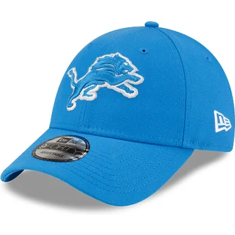 Czapki zakrzywiona niebieski taśma regulowana 9FORTY The League Detroit Lions NFL New Era