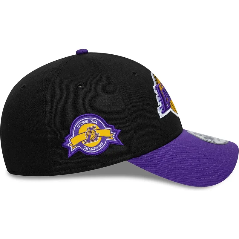 czapka-z-daszkiem-czarna-i-fioletowa-regulowana-9forty-side-patch-los-angeles-lakers-nba-od-new-era