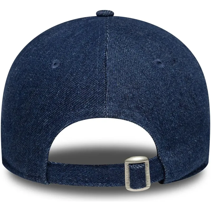 granatowa-zakrzywiona-czapka-regulowana-damska-9twenty-denim-new-york-yankees-mlb-new-era