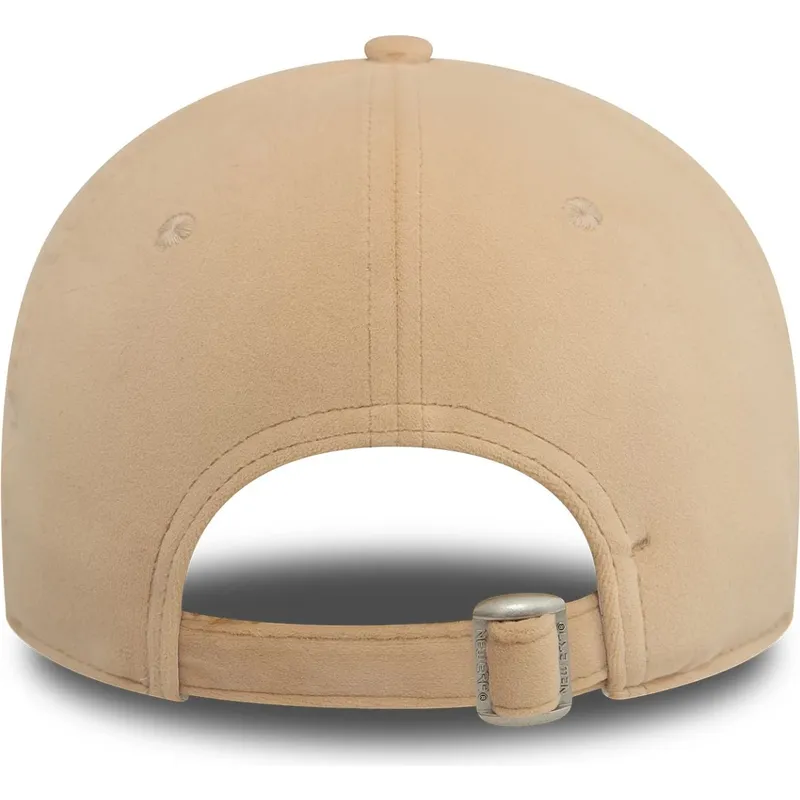 bezowa-zakrzywiona-czapka-regulowana-dla-kobiet-9forty-velour-diamante-los-angeles-dodgers-mlb-od-new-era