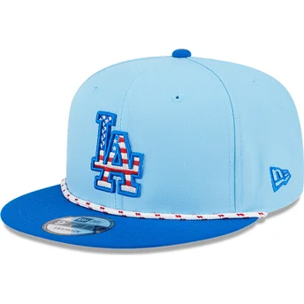 Niebieska czapka z daszkiem typu snapback 9FIFTY 4th July Los Angeles Dodgers MLB od New Era