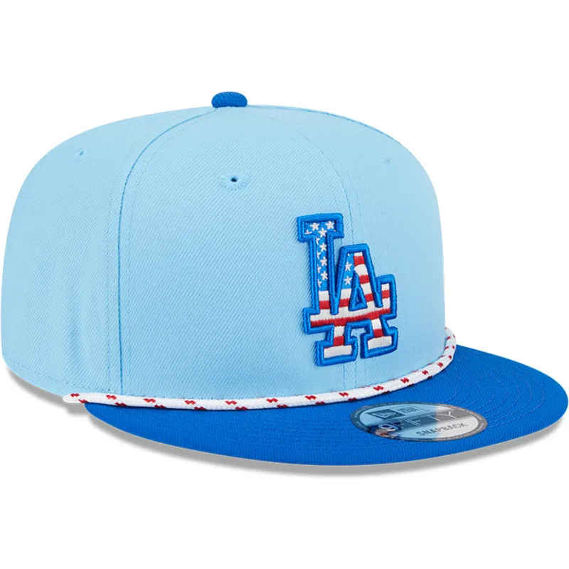 czapka-z-plaskim-daszkiem-niebieska-snapback-9fifty-4th-july-los-angeles-dodgers-mlb-new-era