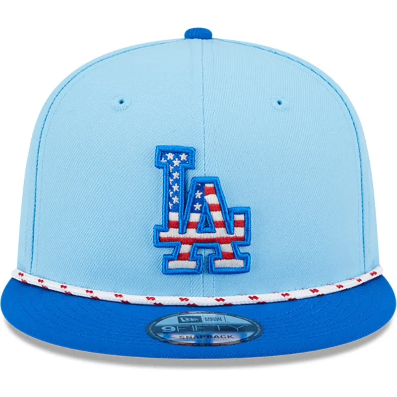 czapka-z-plaskim-daszkiem-niebieska-snapback-9fifty-4th-july-los-angeles-dodgers-mlb-new-era