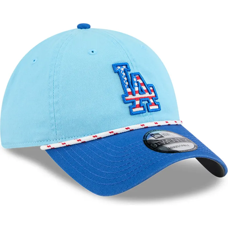 niebieska-regulowana-czapka-z-daszkiem-9twenty-4th-july-los-angeles-dodgers-mlb-new-era
