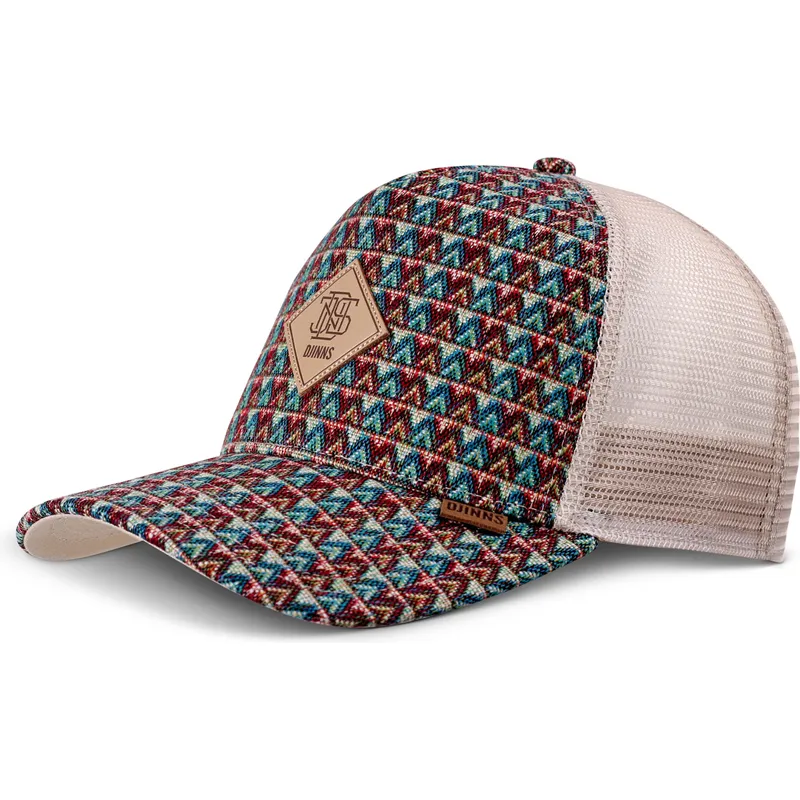 czapka-trucker-bezowa-hft-colour-triangle-od-djinns
