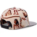 bezowo-szara-czapka-z-daszkiem-typu-snapback-tutanch-linen-marki-djinns