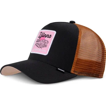 Czarna i brązowa czapka trucker Do Nothing Club HFT DNC Pool od Djinns