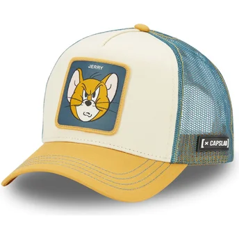 Czapka trucker beżowo-niebieska Jerry TAJ6 JER Looney Tunes od Capslab