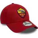 czerwona-zakrzywiona-regulowana-czapka-9forty-core-associazione-sportiva-roma-serie-a-od-new-era