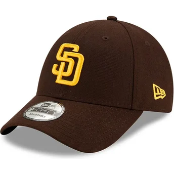 Czapki zakrzywiona brązowy taśma regulowana 9FORTY The League San Diego Padres MLB New Era