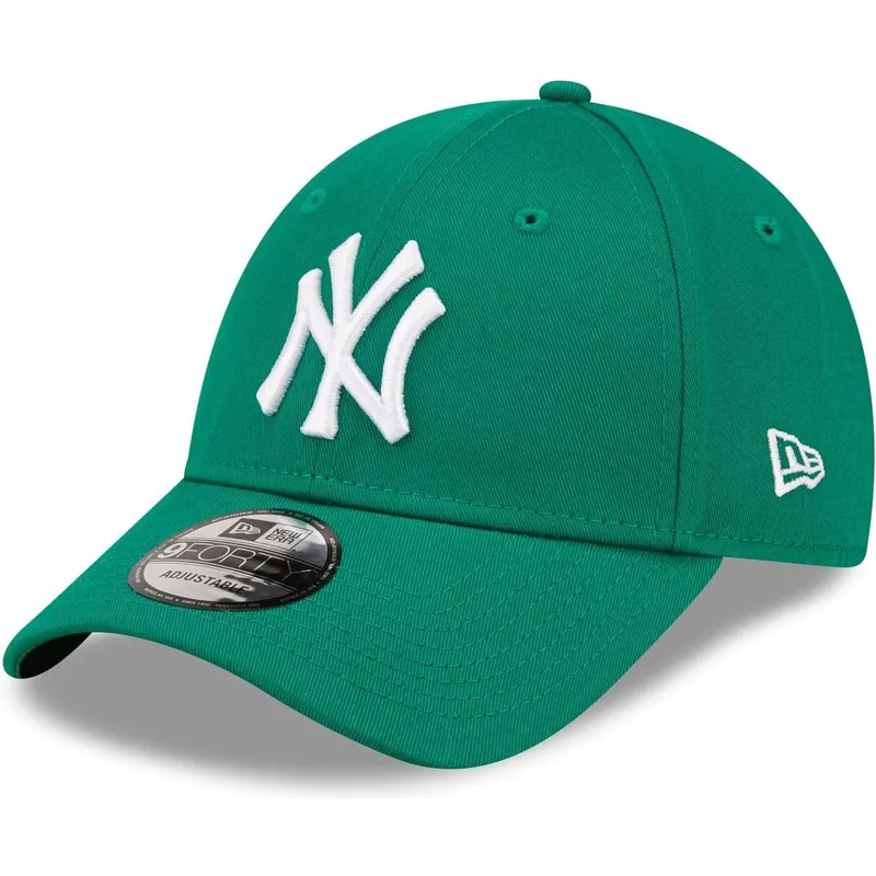 zielona-regulowana-czapka-z-daszkiem-dla-kobiet-9forty-league-essential-new-york-yankees-mlb-new-era