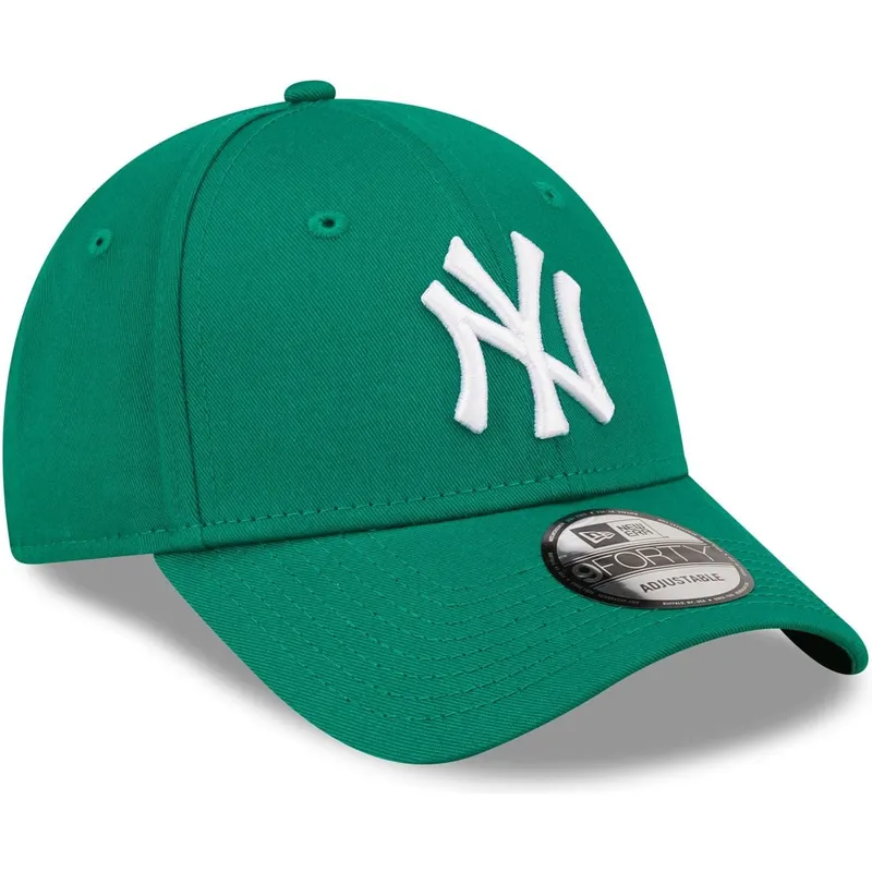 zielona-regulowana-czapka-z-daszkiem-dla-kobiet-9forty-league-essential-new-york-yankees-mlb-new-era