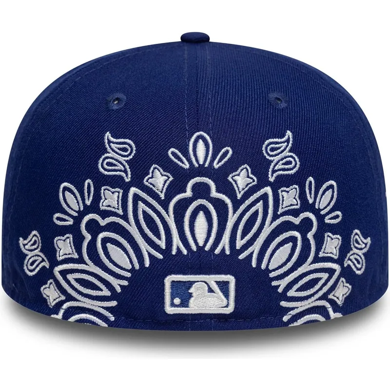 plaska-czapka-niebieska-dopasowana-59fifty-paisley-los-angeles-dodgers-mlb-new-era
