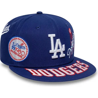 Niebieska dopasowana czapka z daszkiem 59FIFTY All Over Los Angeles Dodgers MLB od New Era