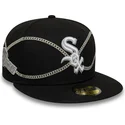 czarna-dopasowana-czapka-z-daszkiem-59fifty-chain-wrap-chicago-white-sox-mlb-new-era