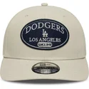 bezowa-czapka-z-zakrzywionym-daszkiem-snapback-9seventy-stretch-snap-patch-los-angeles-dodgers-mlb-new-era