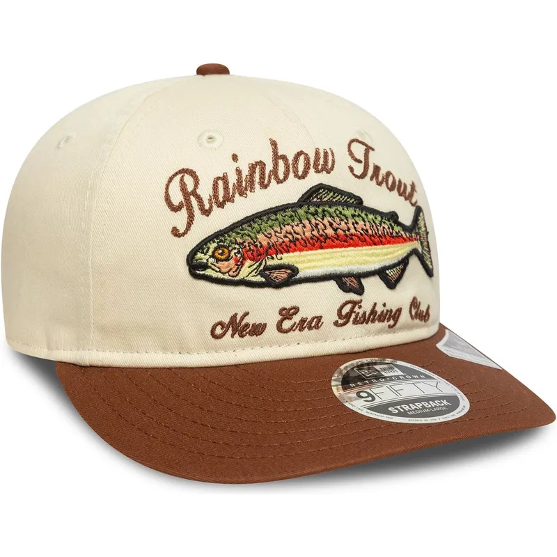 brazowa-regulowana-czapka-z-zakrzywionym-daszkiem-9fifty-retro-crown-outdoor-fishing-club-new-era