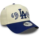 czapka-z-daszkiem-bezowo-niebieska-snapback-a-frame-paisley-los-angeles-dodgers-mlb-new-era