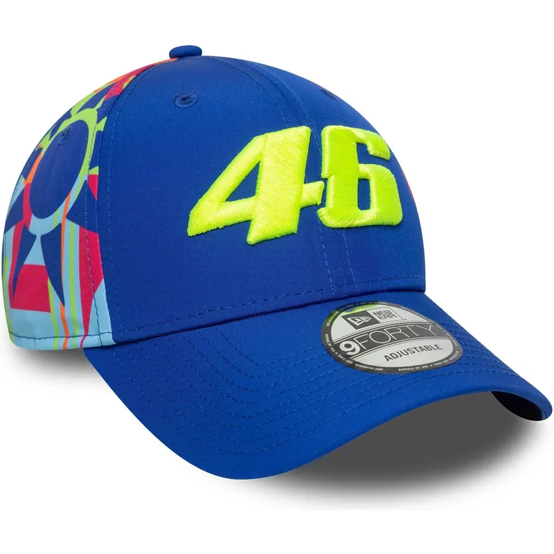niebieska-czapka-z-zakrzywionym-daszkiem-snapback-9forty-fanwear-valentino-rossi-vr46-motogp-new-era