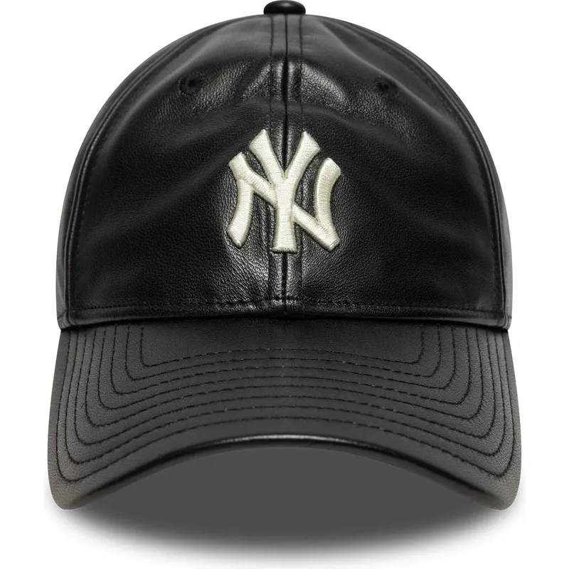 czapka-z-daszkiem-czarna-regulowana-9twenty-leather-new-york-yankees-mlb-new-era
