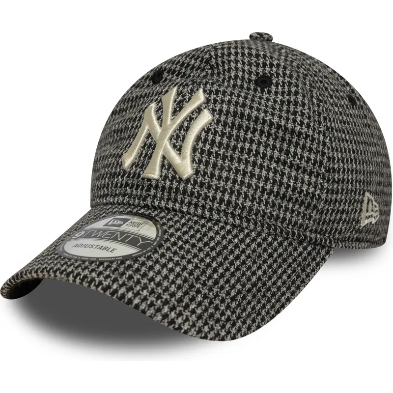 czapka-z-zakrzywionym-daszkiem-czarna-regulowana-9twenty-houndstooth-new-york-yankees-mlb-new-era czapka-z-zakrzywionym-daszkiem-czarna-regulowana-9twenty-houndstooth-new-york-yankees-mlb-new-era