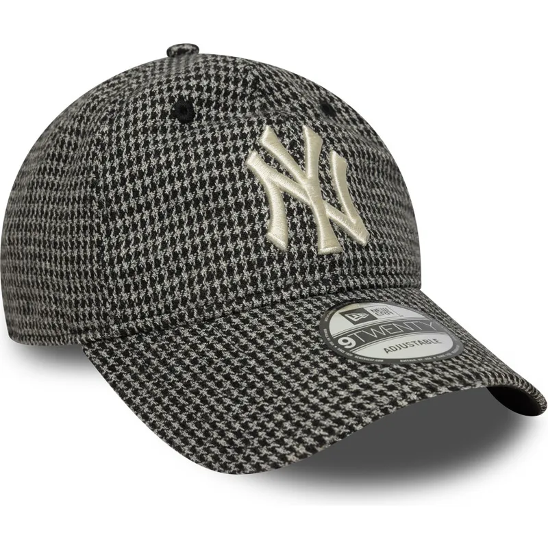 czapka-z-zakrzywionym-daszkiem-czarna-regulowana-9twenty-houndstooth-new-york-yankees-mlb-new-era czapka-z-zakrzywionym-daszkiem-czarna-regulowana-9twenty-houndstooth-new-york-yankees-mlb-new-era