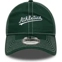 zielona-regulowana-czapka-z-zakrzywionym-daszkiem-9twenty-contrast-stitch-oakland-athletics-mlb-new-era